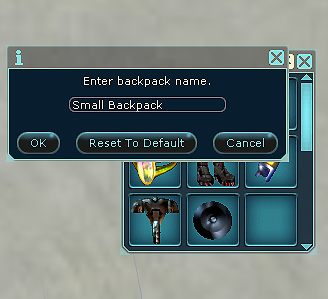 Backpack Enter Name 2